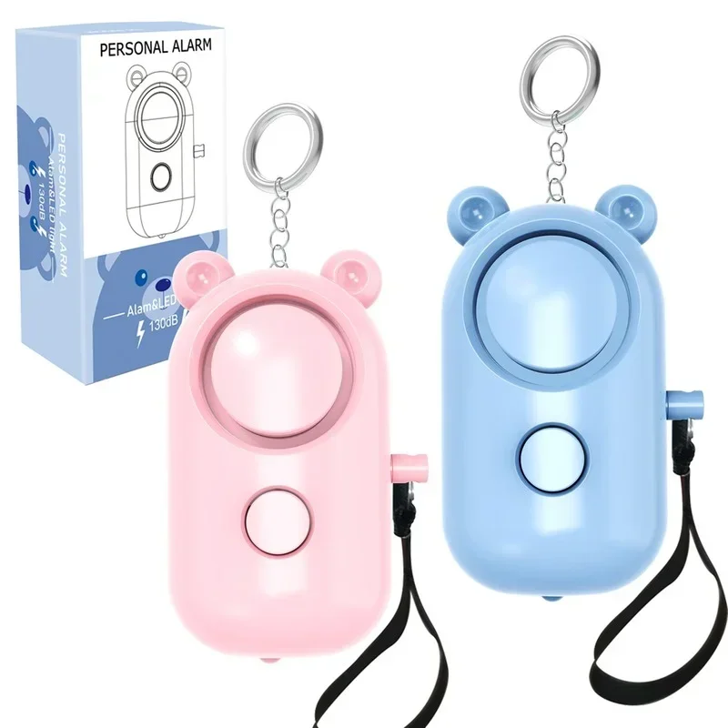 Personal Alarm Keychain - Self Defense Alarm 130 DB Girl