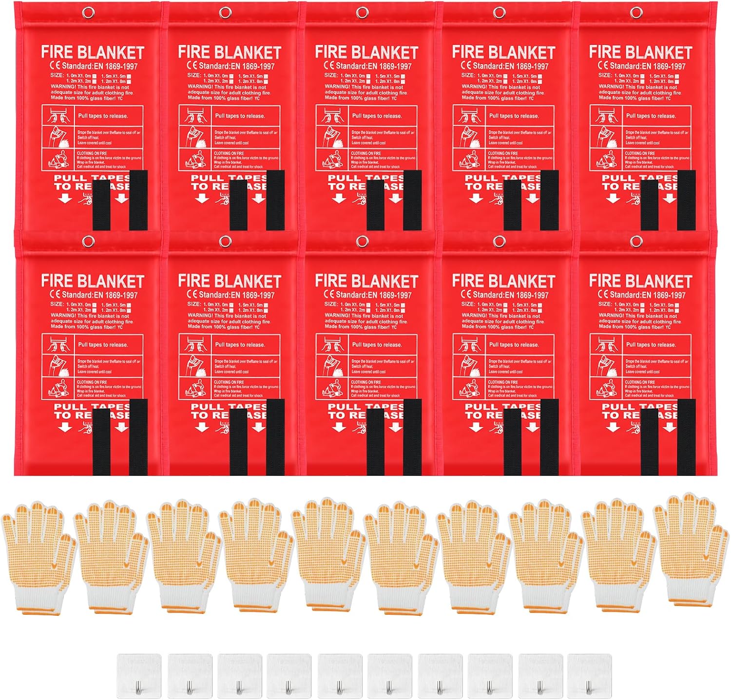 Fire Blanket Kitchen - 30 Pcs Fire Blankets 40x40 Inch