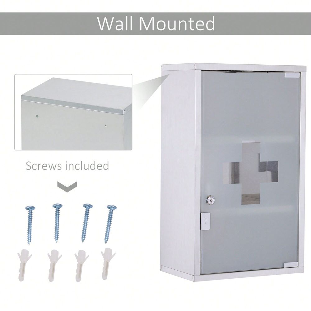 Wall Medicine Cabinet With Loc - Medicine Cabinet Lock avaliação e preço