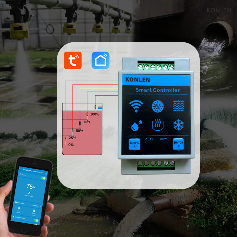 KONLEN Tuya Water Level Sensor - Water Alarm Sensor avaliação e preço