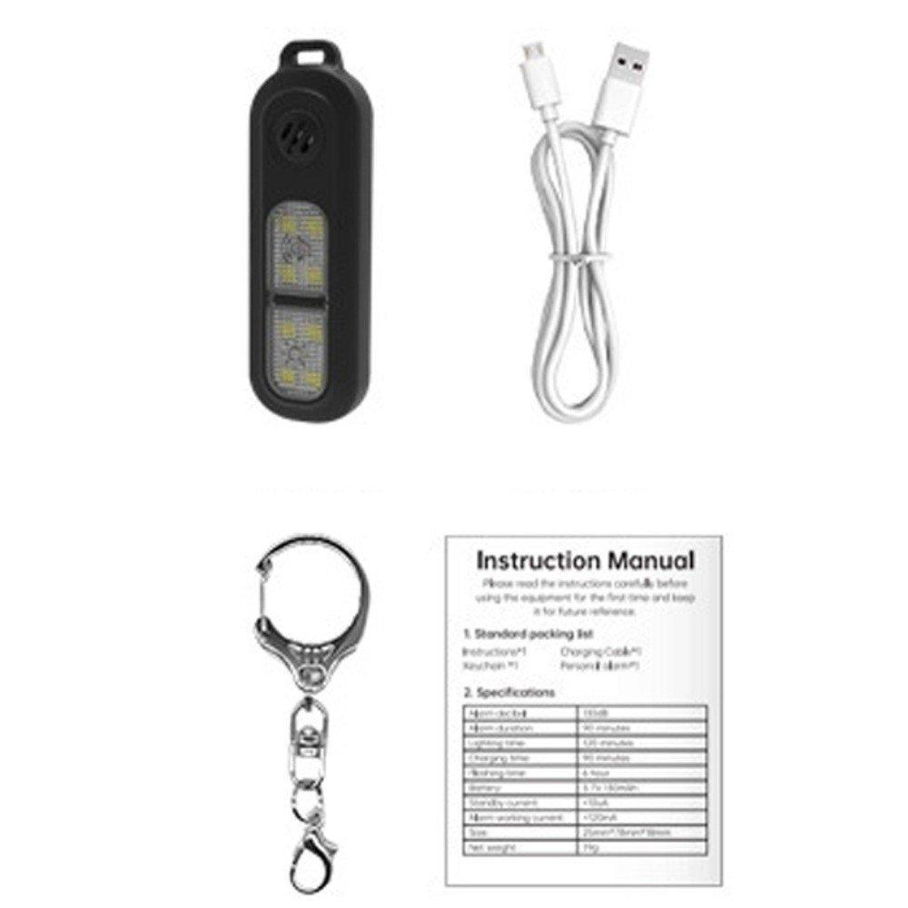 Hollarm Rechargeable Keychain  - Personal Alarm Keychain avaliação e preço