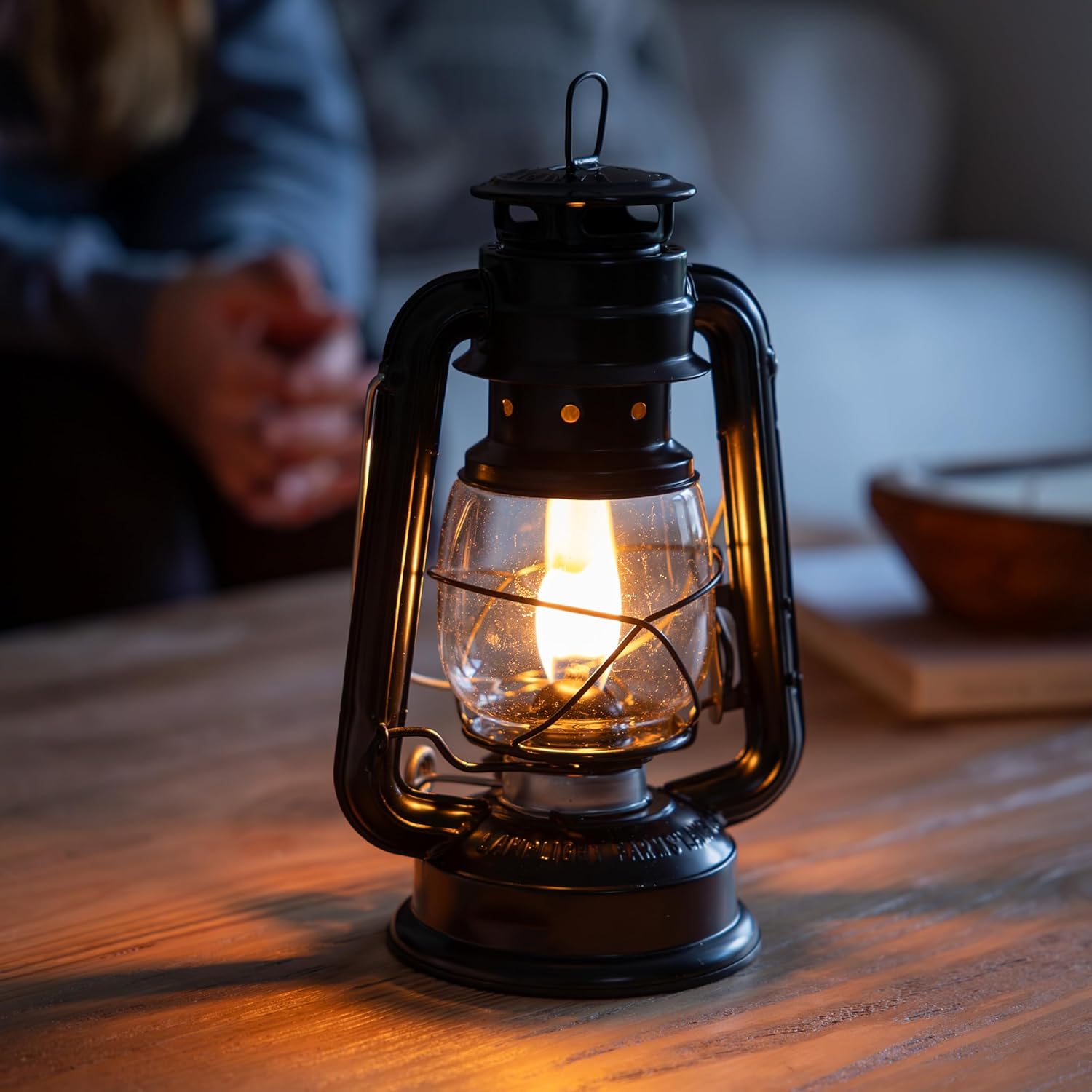 Vintage Hurricane Oil Lamp, Bl - Power Outage Light avaliação e preço