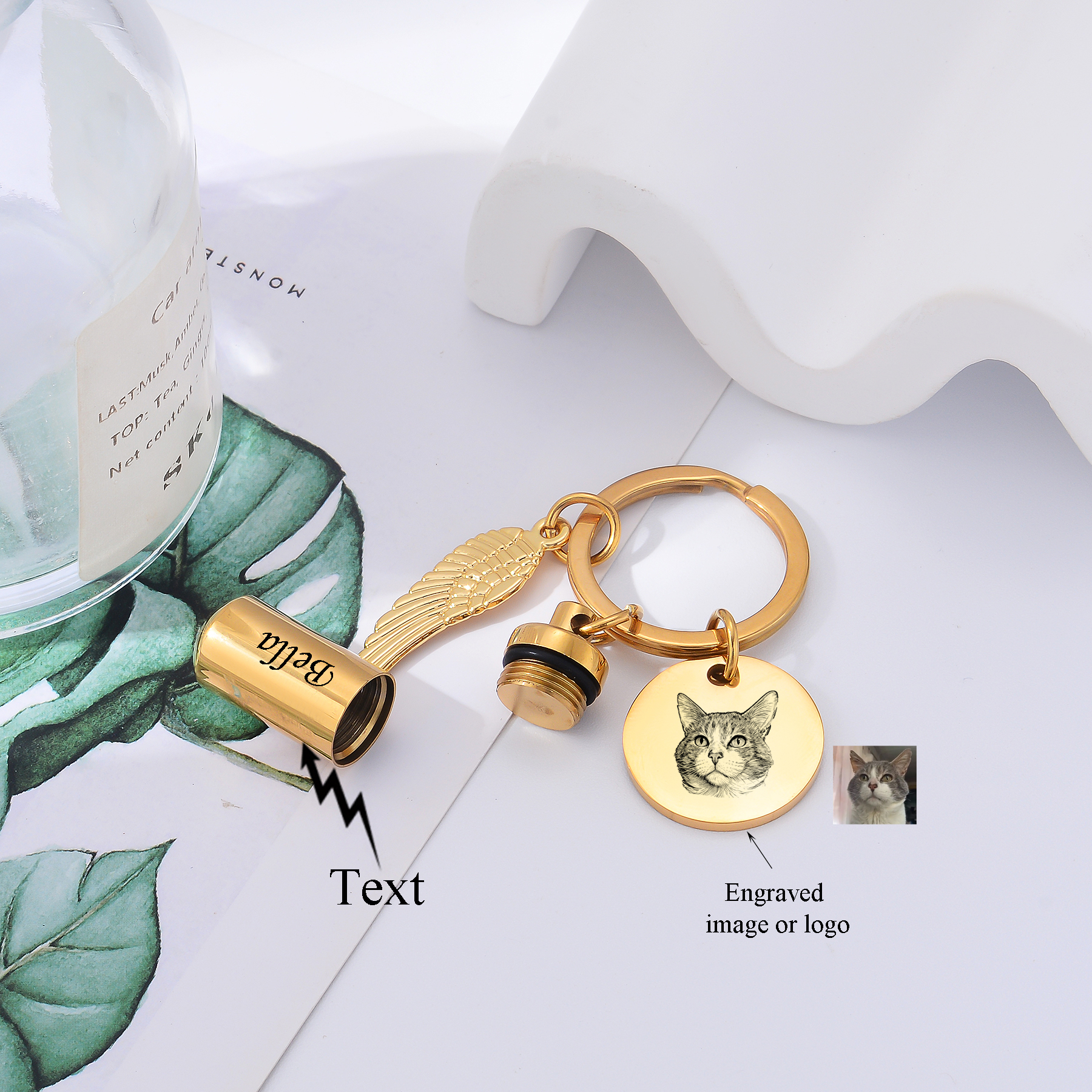 Personalized Cylinder Urn Keyc - Personal Alarm Keychain avaliação e preço