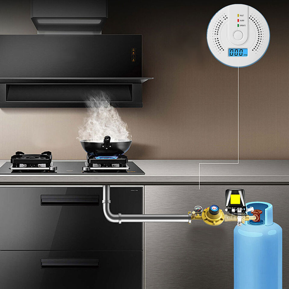Digital Carbon Monoxide Detect - Smoke Detector Interconnected avaliação e preço