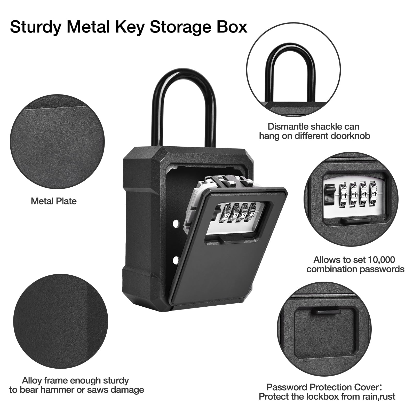Alloy Security Key Lock Box Wa - Lockbox Key Secure avaliação e preço