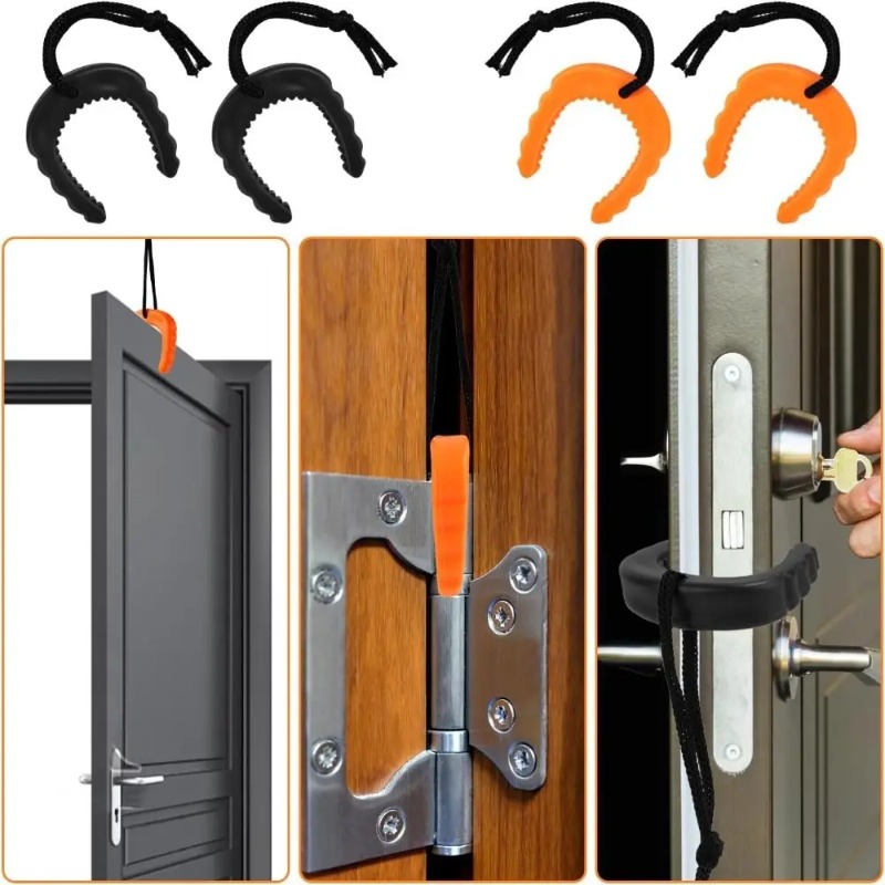 Easy to Use Rubber Door Jam Fi - Door Stop Alarm avaliação e preço