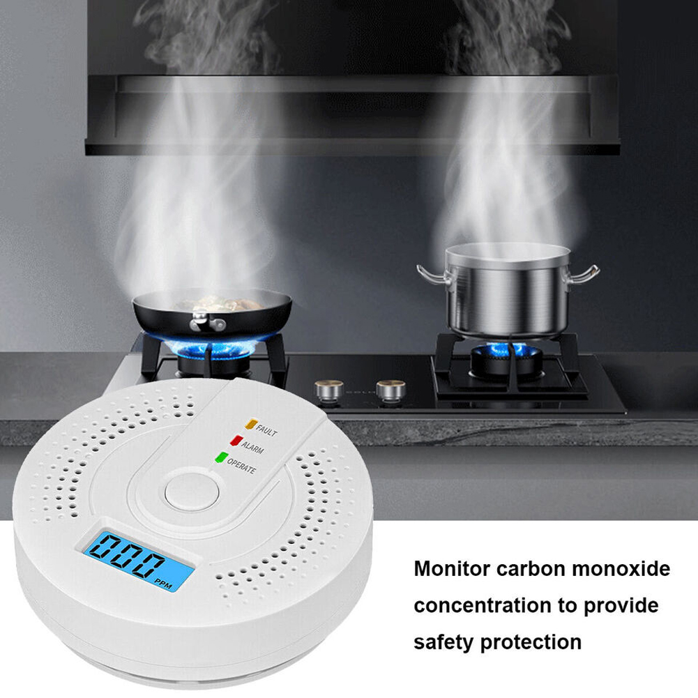 5-1PCS Digital Carbon Monoxide - Smoke Detector Interconnected avaliação e preço