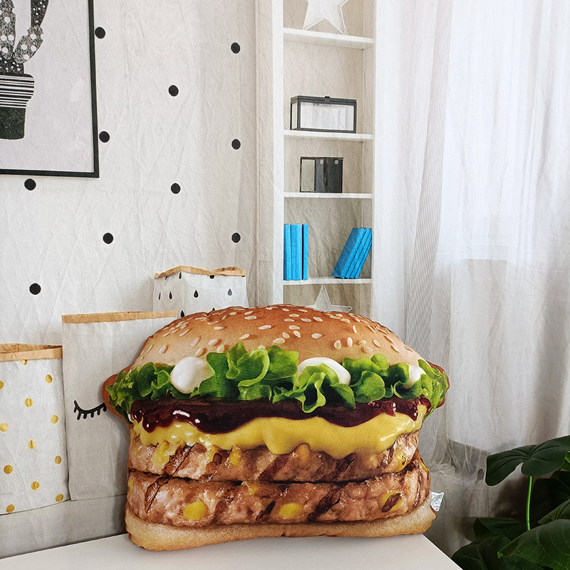 Lifelike Plush Hamburger Pillo - Fire Blanket Kitchen avaliação e preço