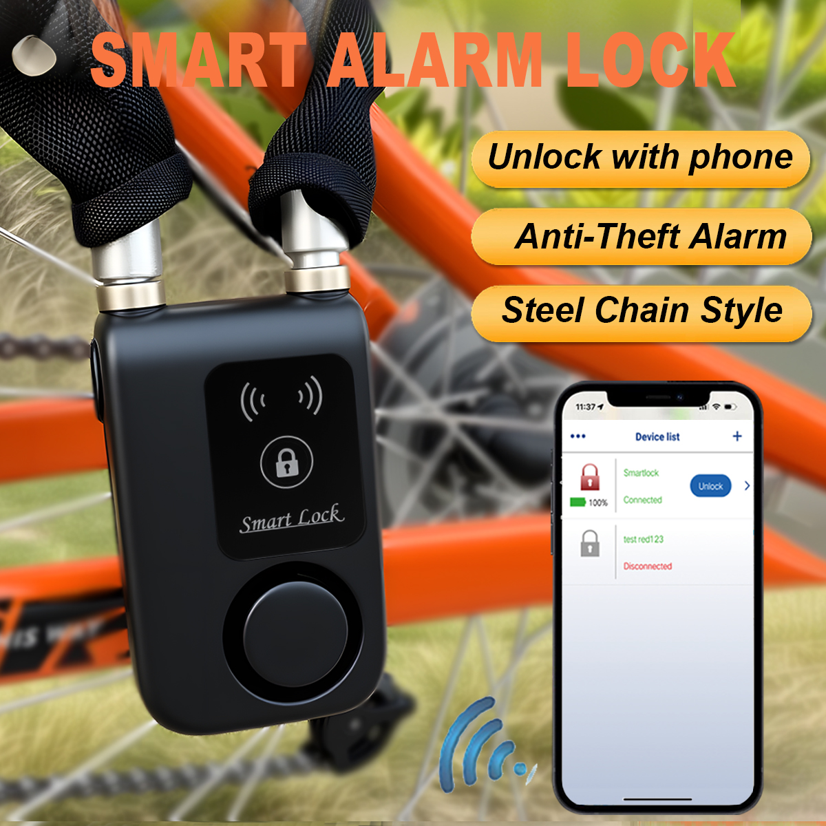 Smart Bluetooth Chain Lock Key - Security Chain Door avaliação e preço