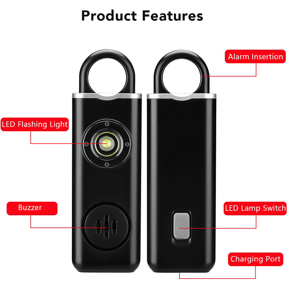 Anti-wolf Alert 130dB Loud Sel - Personal Alarm Keychain avaliação e preço