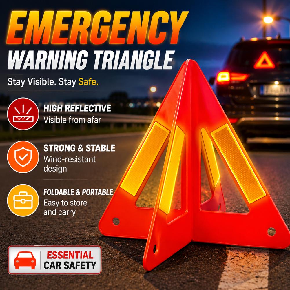 Reflective Triangle Warning Si - Emergency Exit Sign avaliação e preço