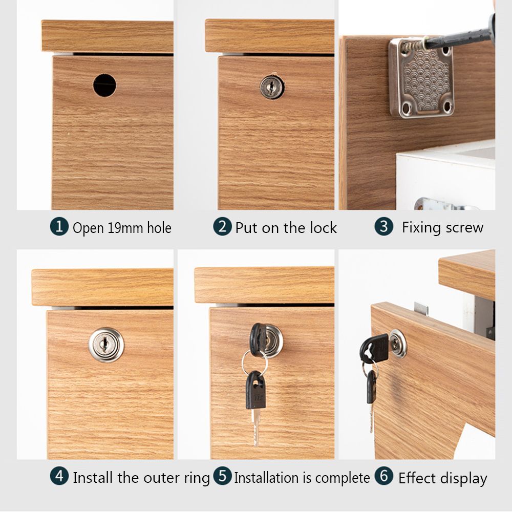 Zinc Alloy Drawer Lock Burglar - Medicine Cabinet Lock avaliação e preço