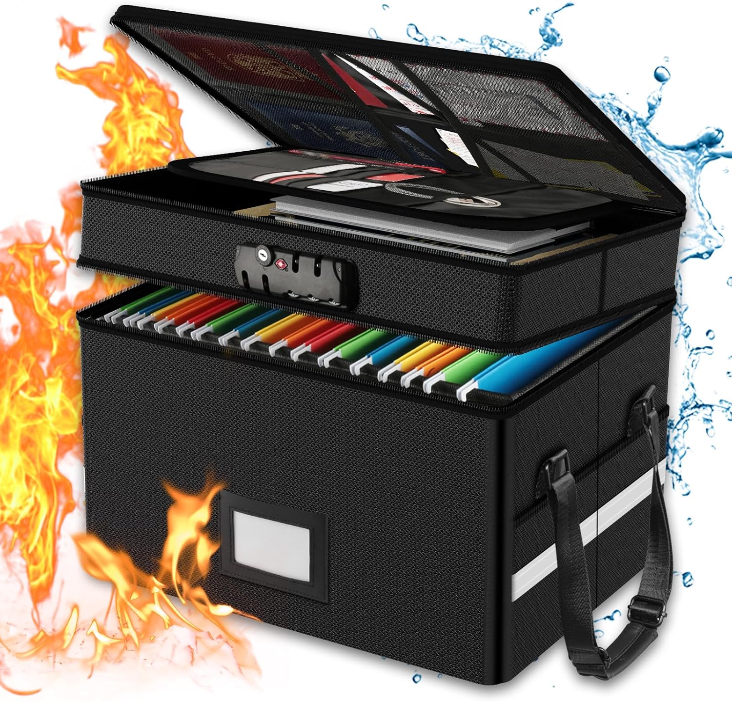 Fireproof Document Box with Lo - Fire Safe Document avaliação e preço