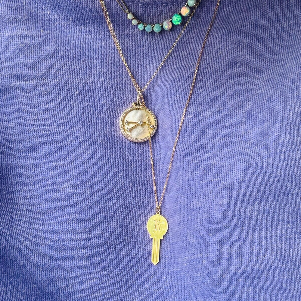 Custom Dainty Key Necklace Sta - Personal Alarm Keychain avaliação e preço