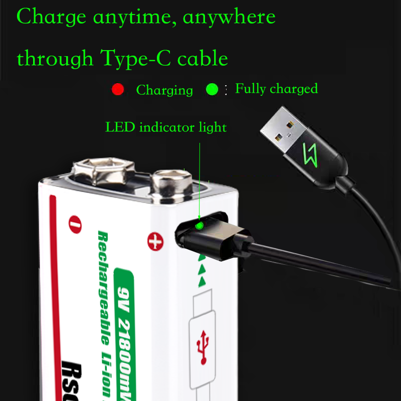 Type-C Rechargeable 9V Lithium - Smoke Detector Interconnected avaliação e preço