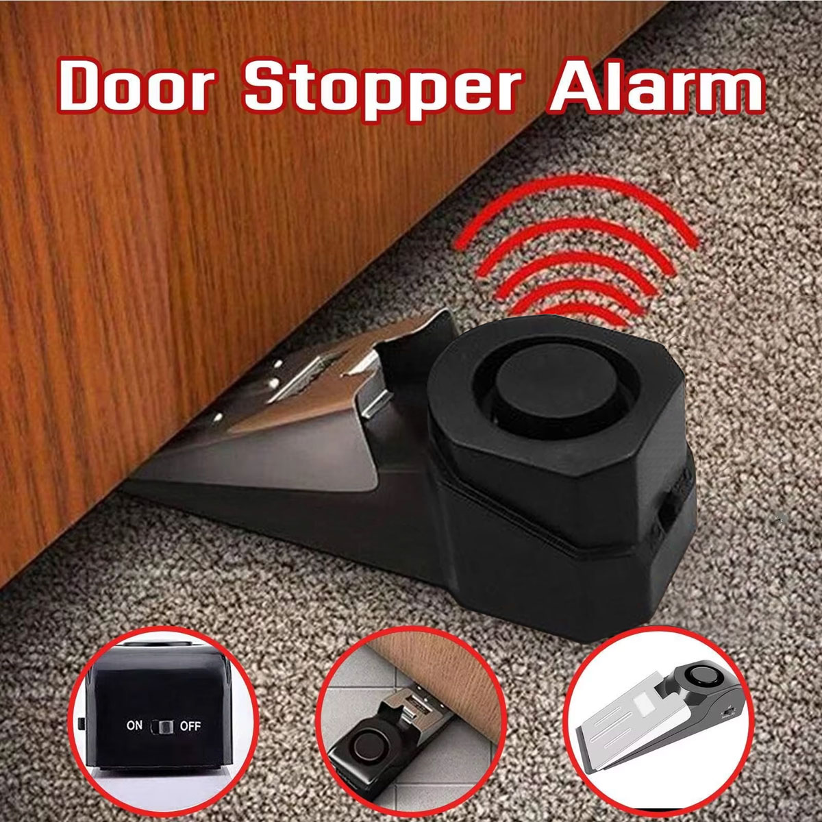 Wireless Door Stop Alarm Syste - Door Stop Alarm avaliação e preço