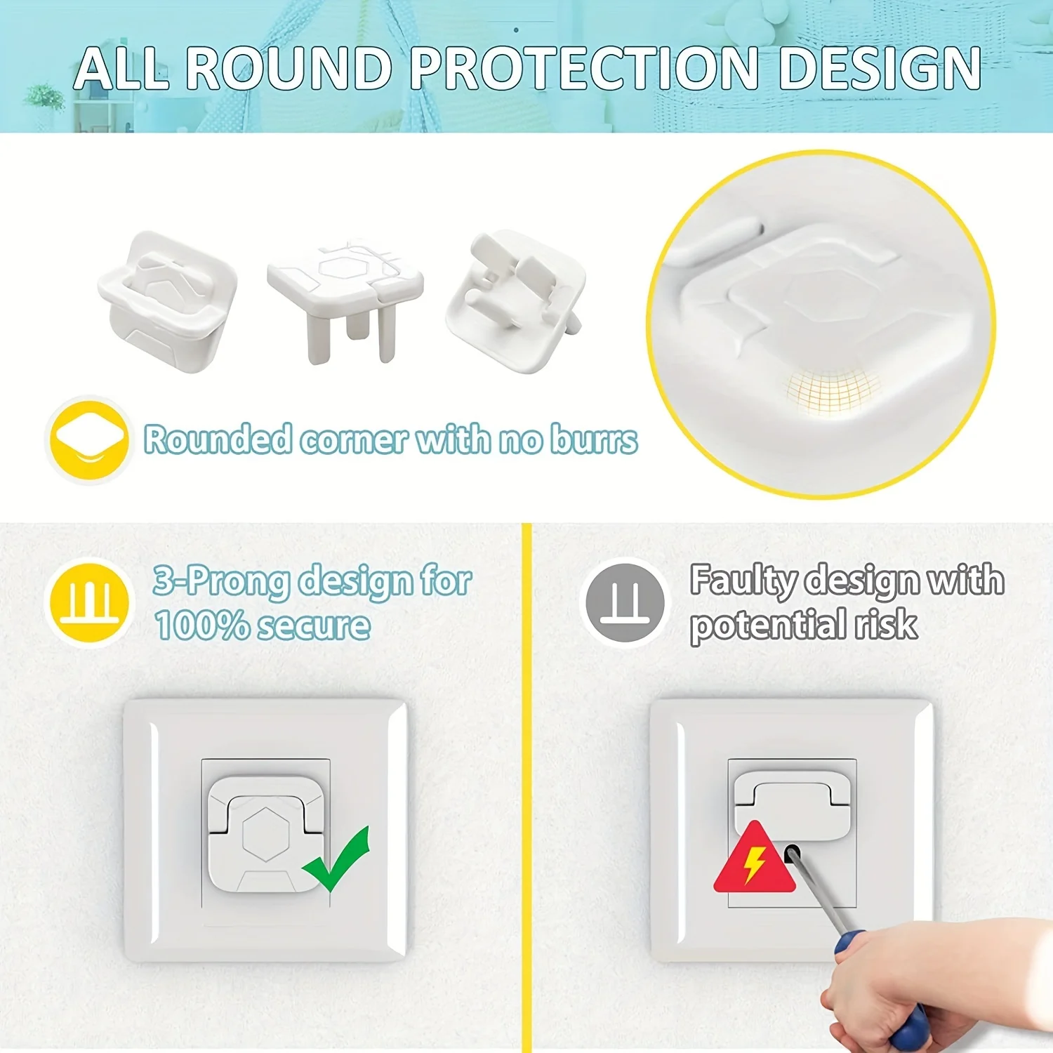Easy Install Baby Child Electr - Outlet Cover Baby avaliação e preço
