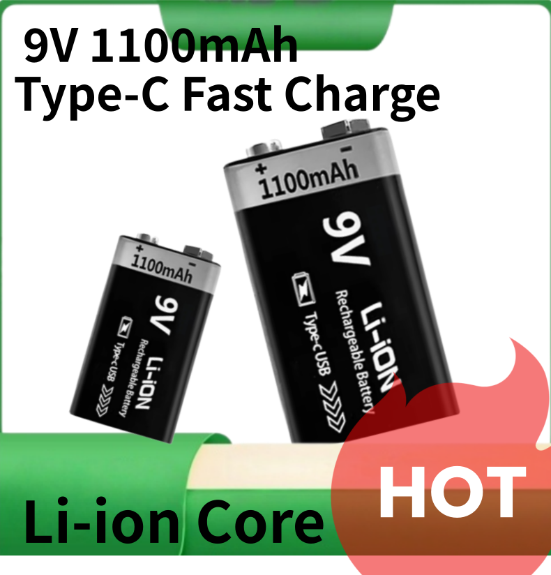 1100mAh 9V Rechargeable Lithiu - Co Detector Plug avaliação e preço