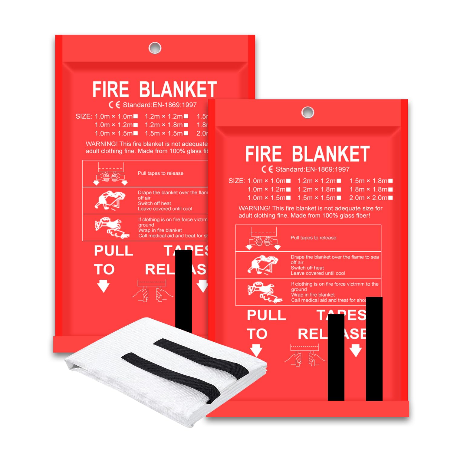 Fire Blanket 2 Pack 2*2m/1.5*1 - Fire Blanket Kitchen avaliação e preço