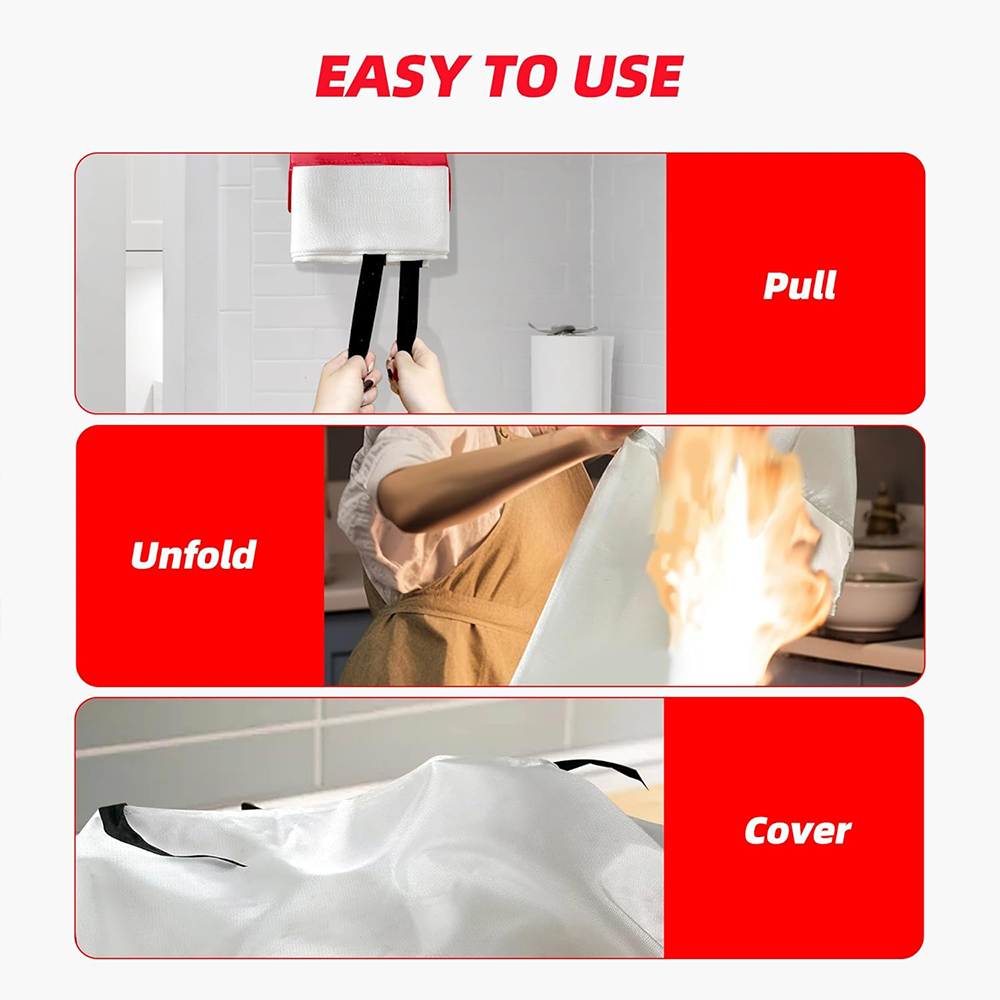 Fire Blanket 2 Pack 2*2m/1.5*1 - Fire Blanket Kitchen avaliação e preço