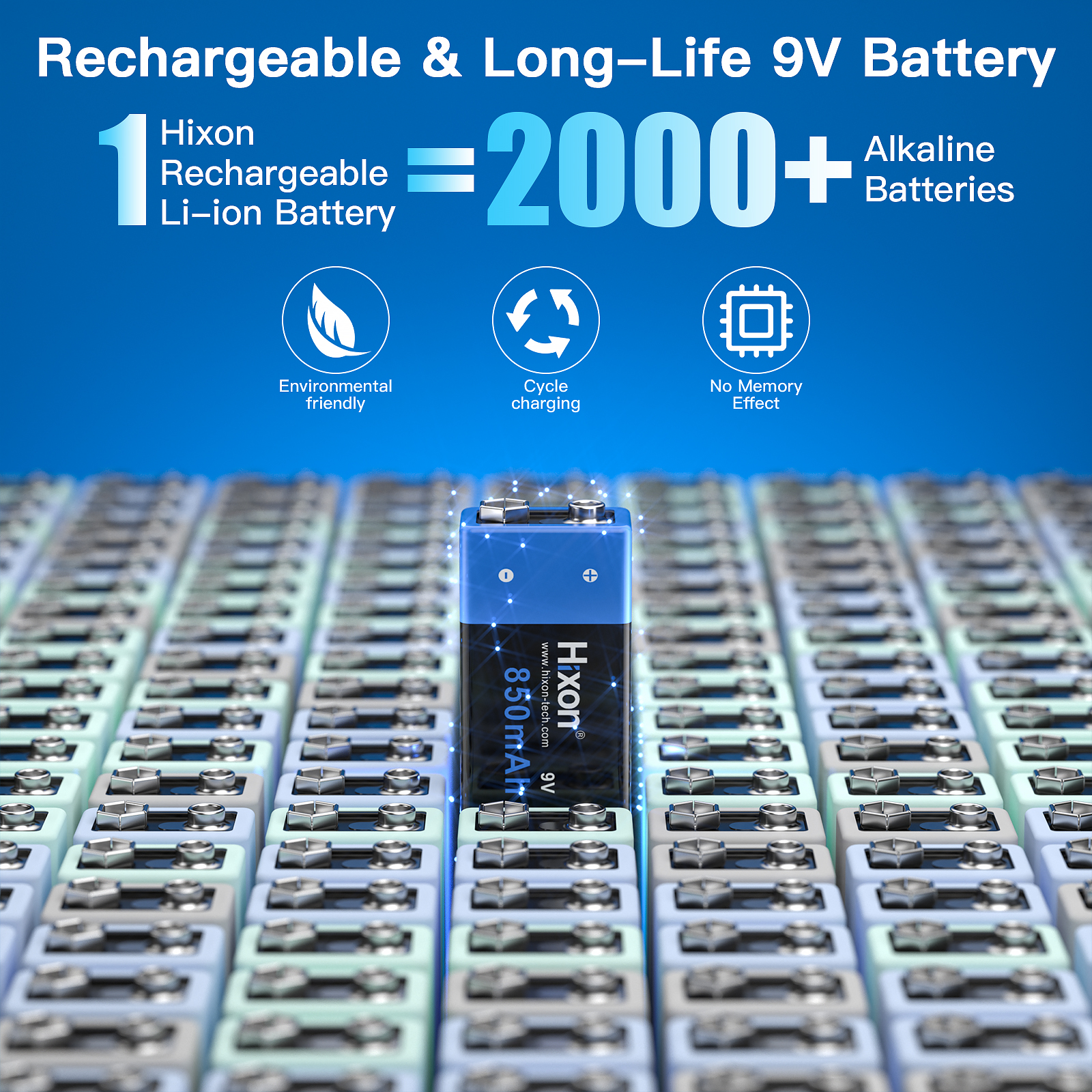 6f22 850mAh 9v Lithium Recharg - Smoke Detector Interconnected avaliação e preço