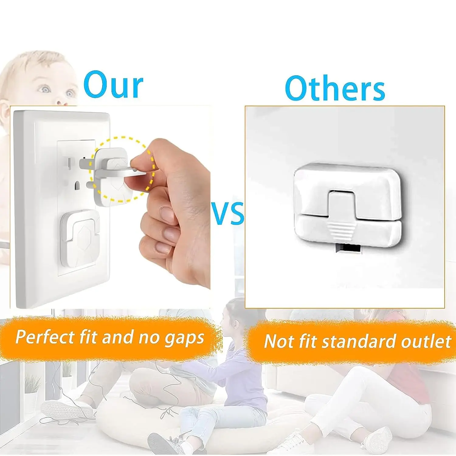 1-20Pc Baby Proof Outlet Cover - Outlet Cover Baby avaliação e preço