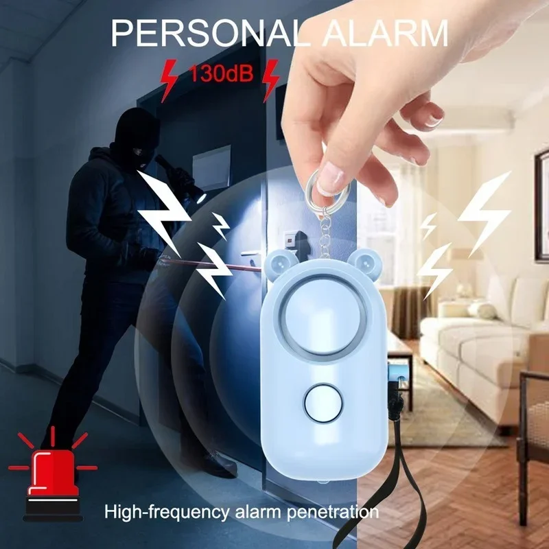 Self Defense Alarm 130 DB Girl - Personal Alarm Keychain avaliação e preço