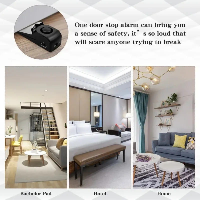 ZEXEF mini security protection - Door Stop Alarm avaliação e preço