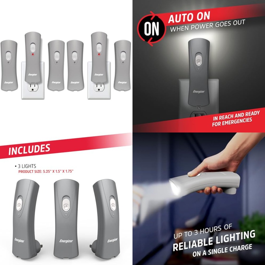 Auto-On LED Flashlights Rechar - Power Outage Light avaliação e preço
