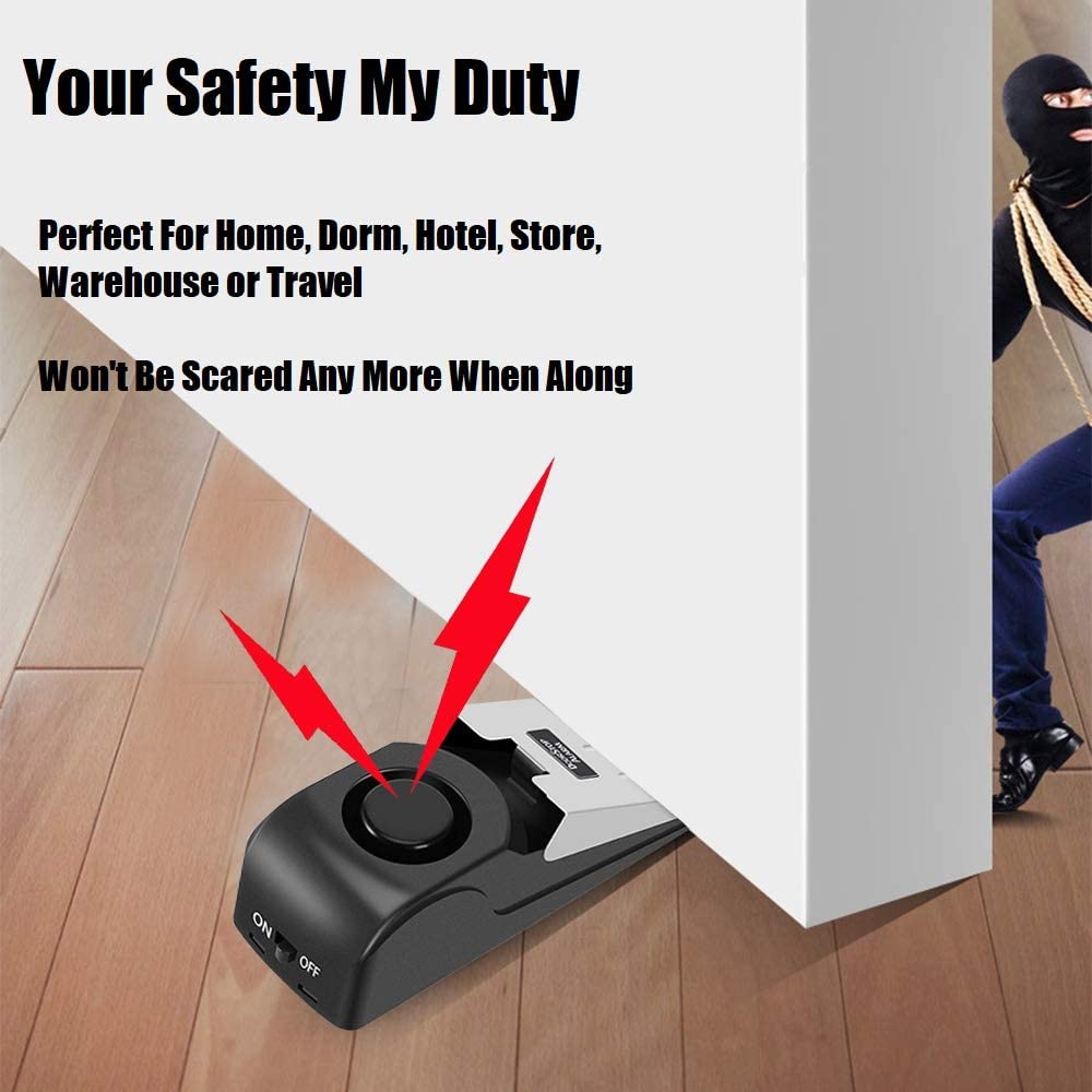 1Pc Door Stopper Alarm Portabl - Door Stop Alarm avaliação e preço