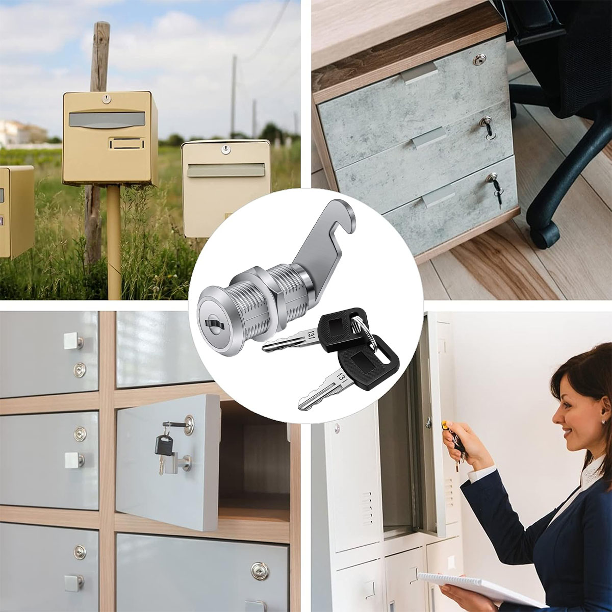 Single Unlock Set,1 Pack Keyed - Medicine Cabinet Lock avaliação e preço