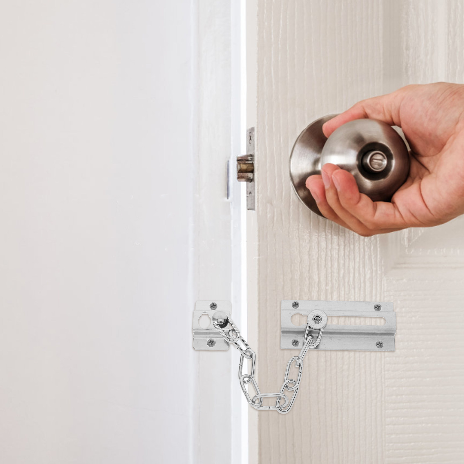 Stainless Steel Door Chain Loc - Security Chain Door avaliação e preço