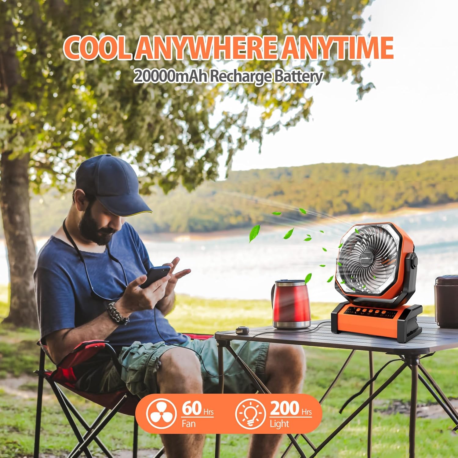 20000mAh Rechargeable Camping  - Power Outage Light avaliação e preço