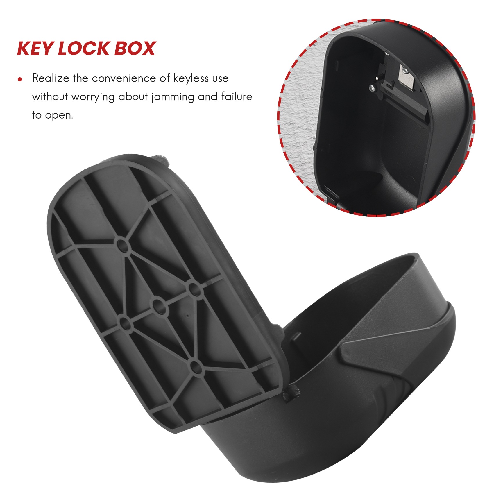 A25P Key Lock Box Wall Mount 4 - Lockbox Key Secure avaliação e preço