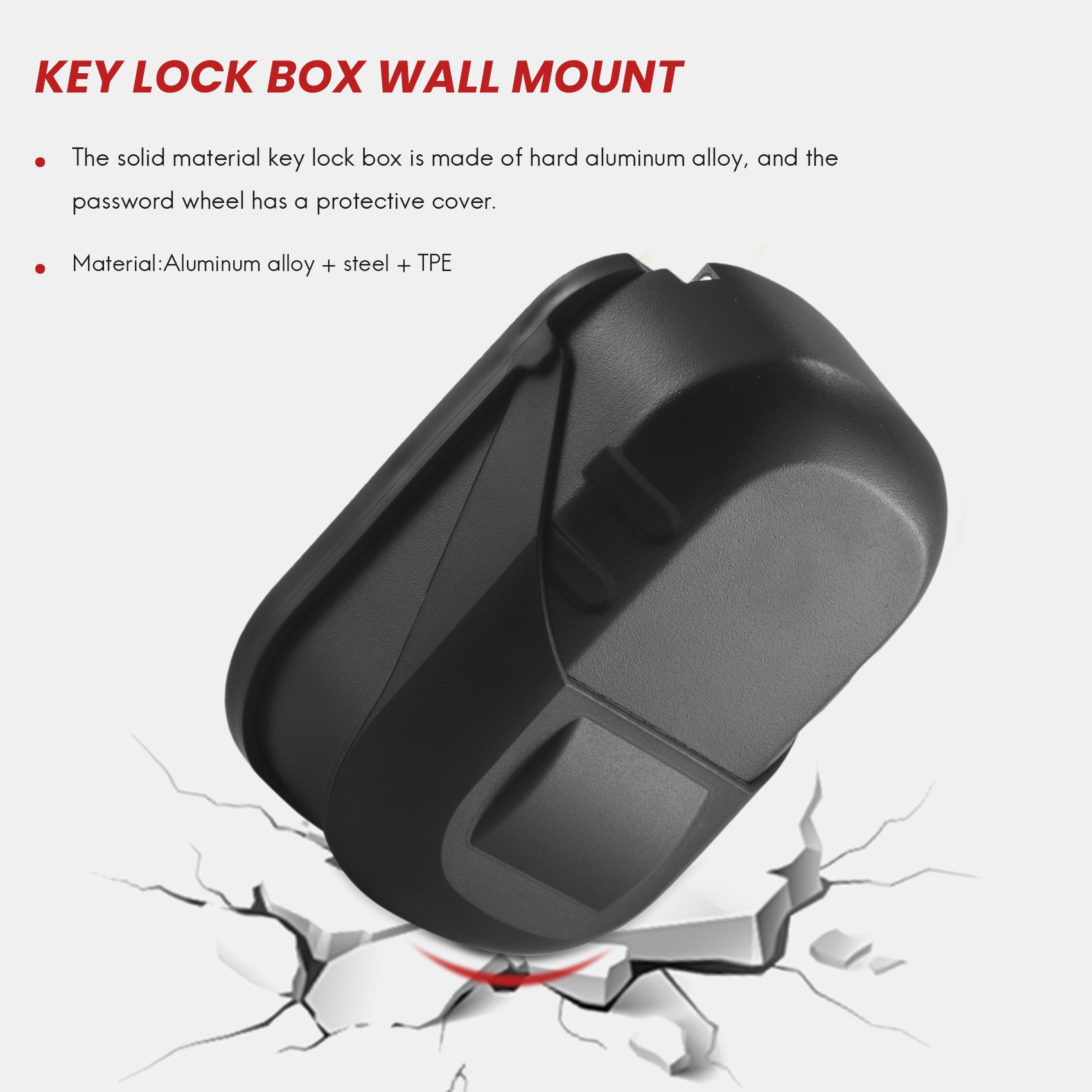 A25P Key Lock Box Wall Mount 4 - Lockbox Key Secure avaliação e preço