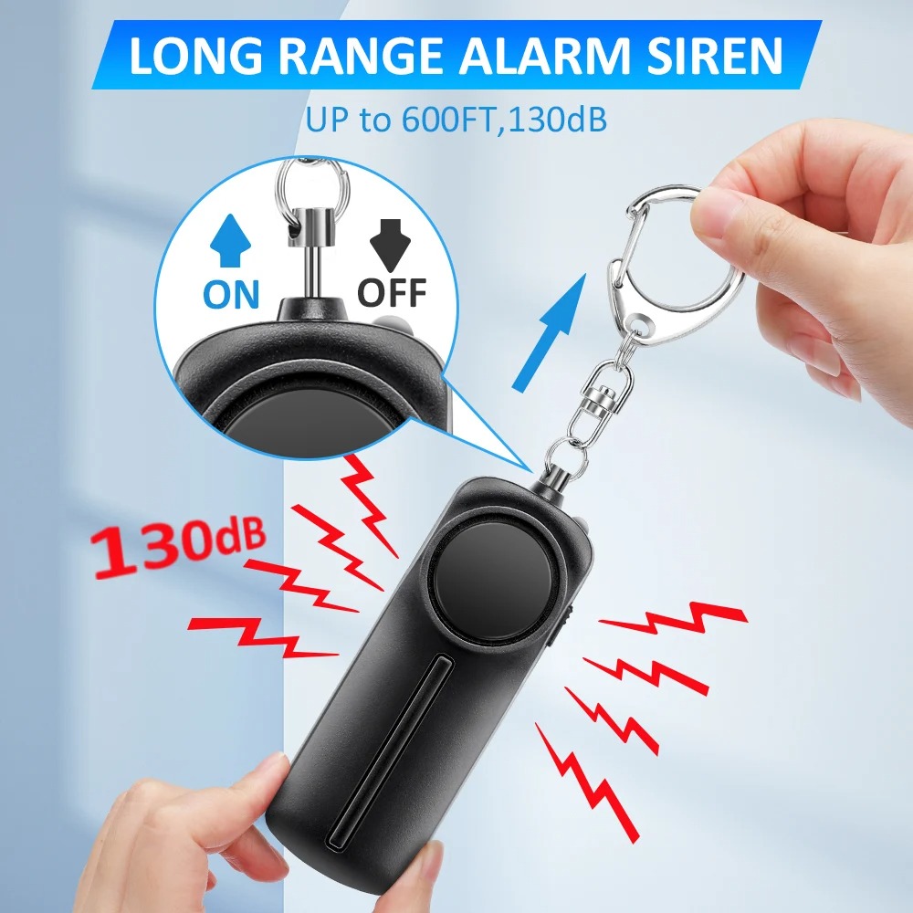 Self Defense Alarm 130dB Ultra - Personal Alarm Keychain avaliação e preço