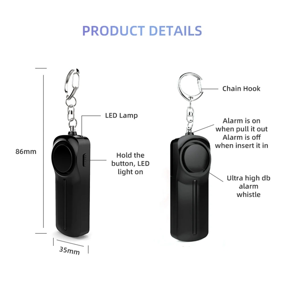 Self Defense Alarm 130dB Ultra - Personal Alarm Keychain avaliação e preço