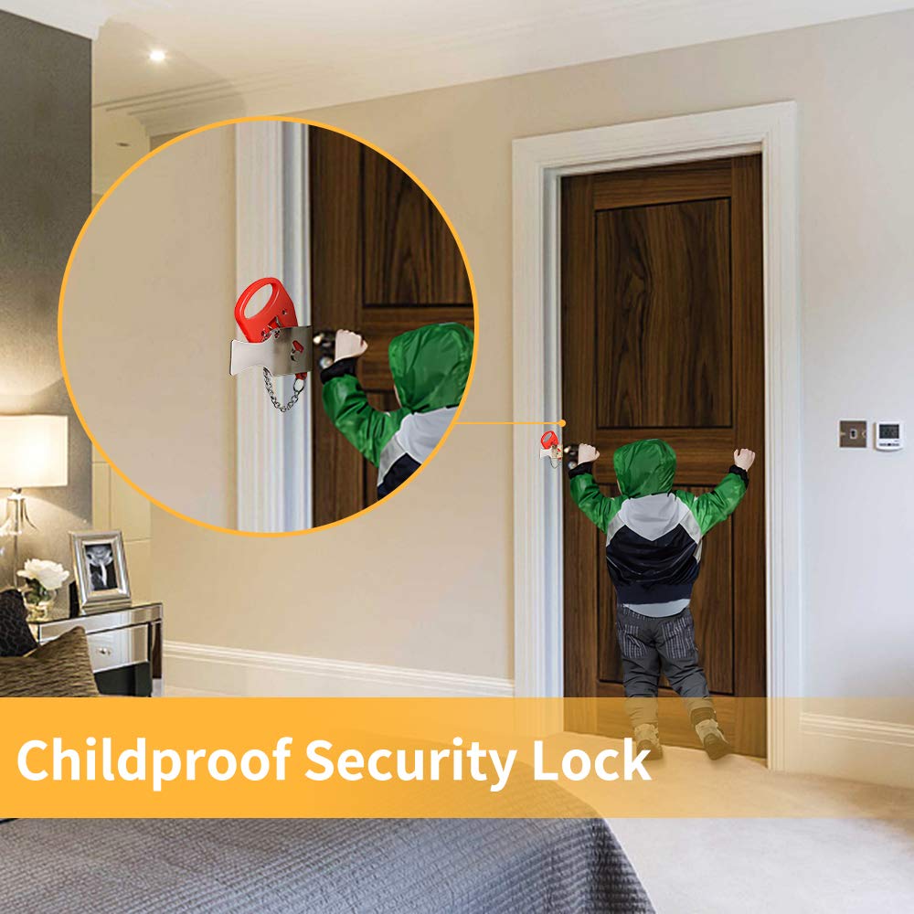 KAK Portable Door Lock Keyless - Security Chain Door avaliação e preço