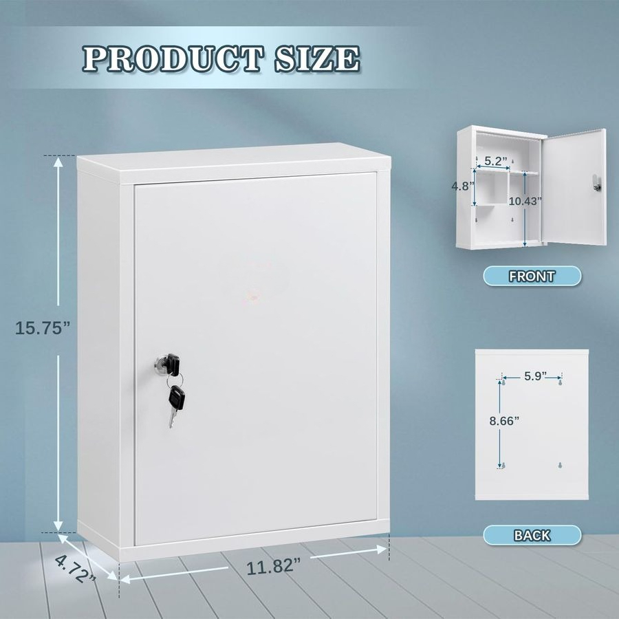 Wall Mount Locking Medicine Ca - Medicine Cabinet Lock avaliação e preço
