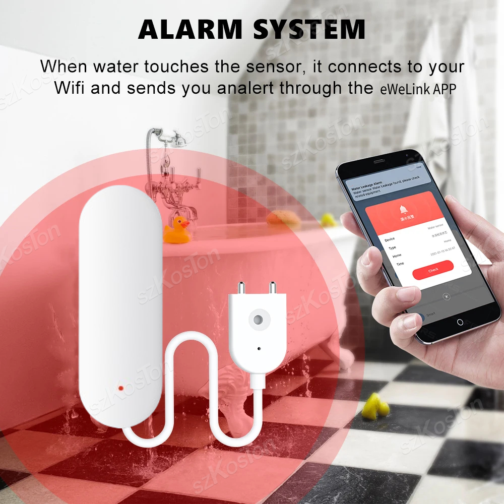 ZigBee 3.0 Water Leakage Senso - Water Alarm Sensor avaliação e preço
