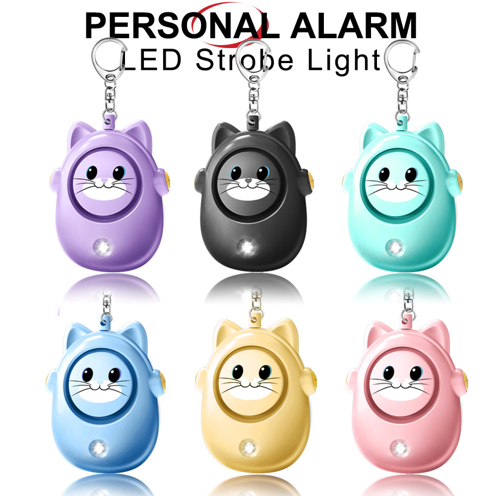 H8 2024 New Cute Cat Personal  - Personal Alarm Keychain avaliação e preço