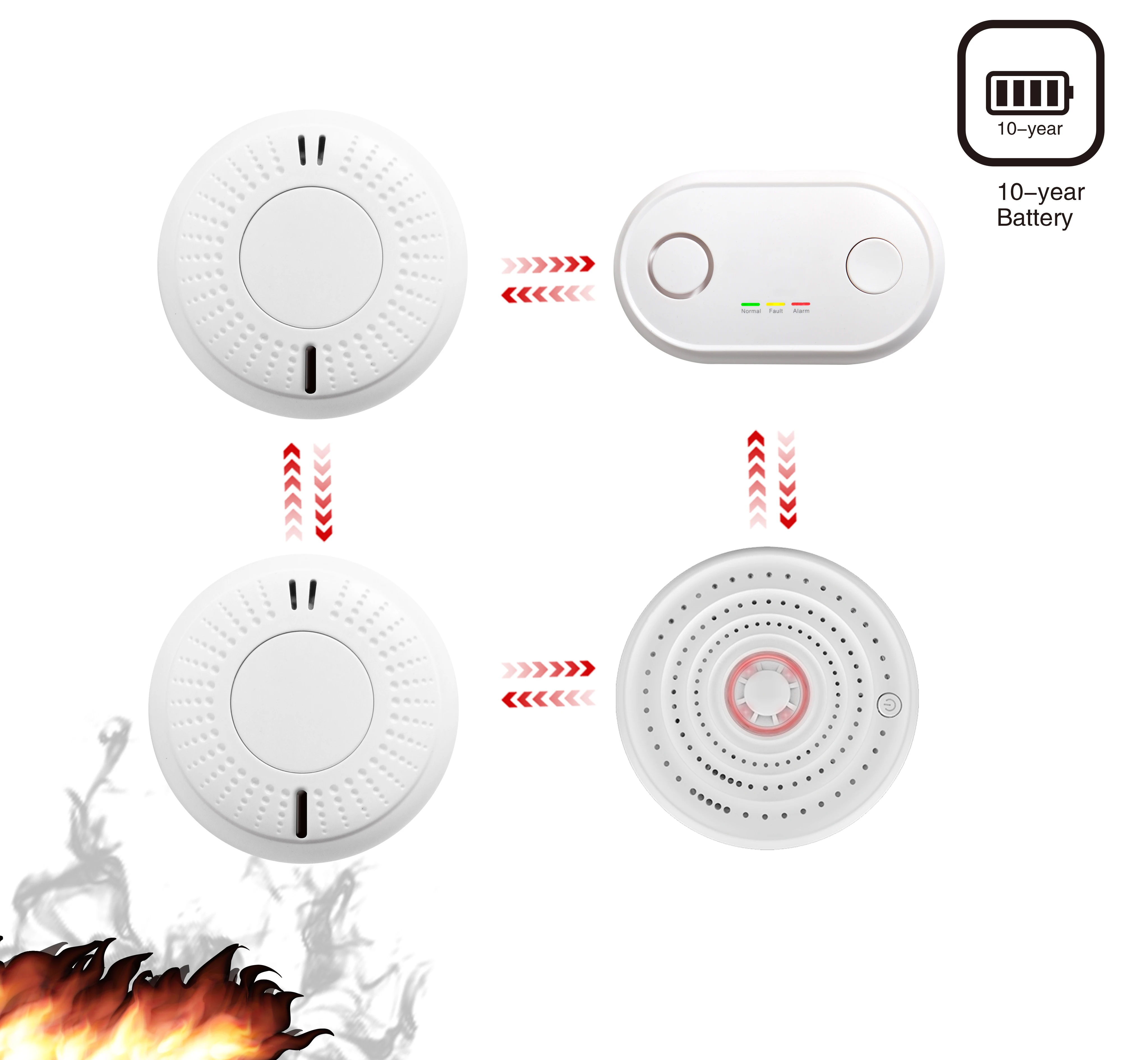 2025 Best Selling Queensland P - Smoke Detector Interconnected avaliação e preço