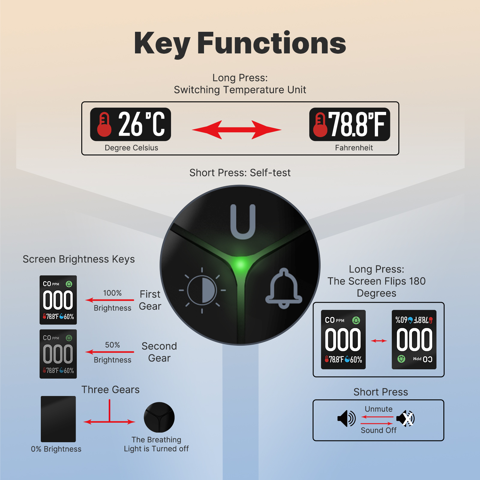 Carbon Monoxide Detector: 3-in - Co Detector Plug avaliação e preço