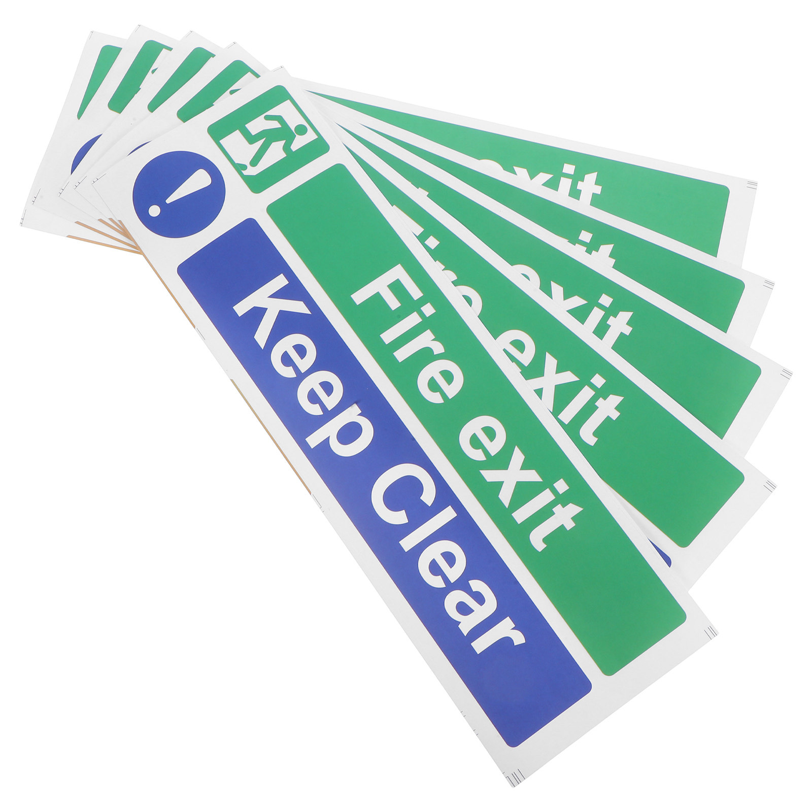 5Pcs Fire Exit Keep Clear Stic - Emergency Exit Sign avaliação e preço