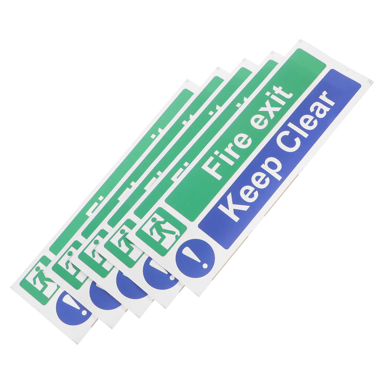 5Pcs Fire Exit Keep Clear Stic - Emergency Exit Sign avaliação e preço