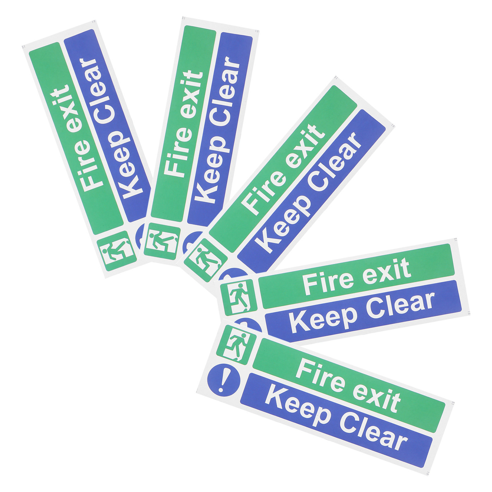 5Pcs Fire Exit Keep Clear Stic - Emergency Exit Sign avaliação e preço