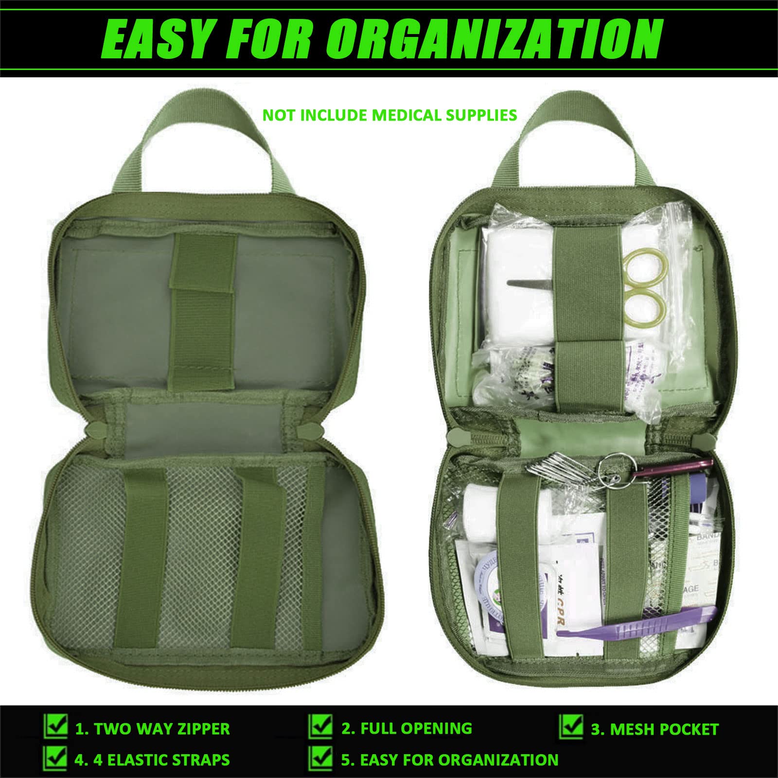 New Molle Rip Away Ifak Pouch  - First Aid Bag Kit avaliação e preço