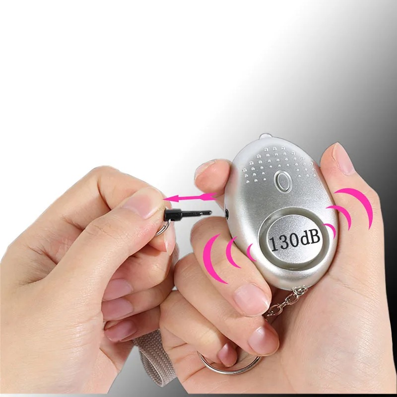 130dB Anti-wolf Girl Child Wom - Personal Alarm Keychain avaliação e preço