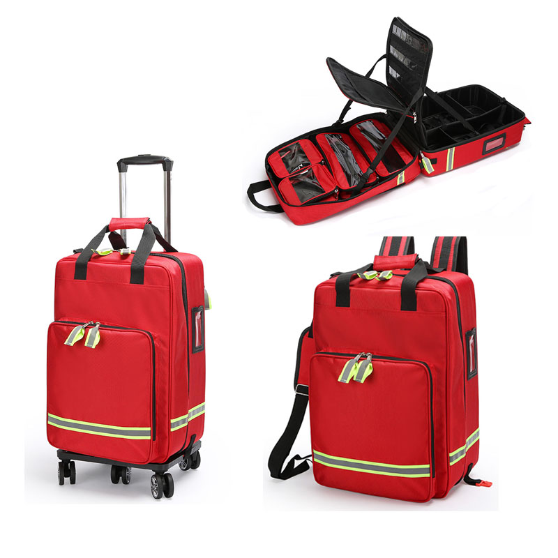 Large Capacity Empty Trolley F - First Aid Bag Kit avaliação e preço