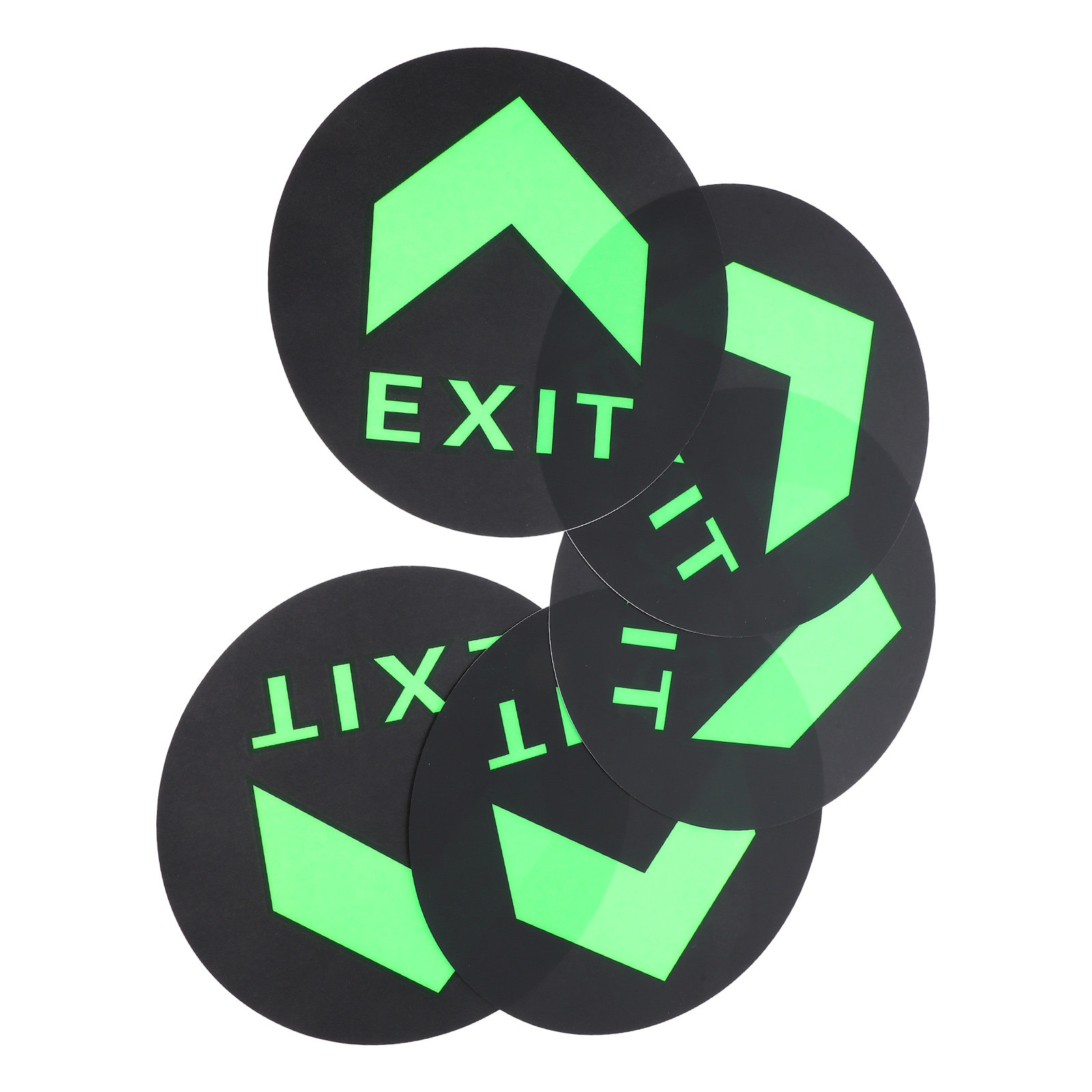5Pcs Glow in Dark Exit Sign St - Emergency Exit Sign avaliação e preço
